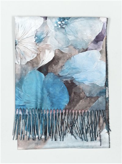 Bufanda floral flecos 2