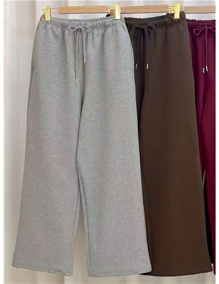 Pantalón chándal ancho con cordón
