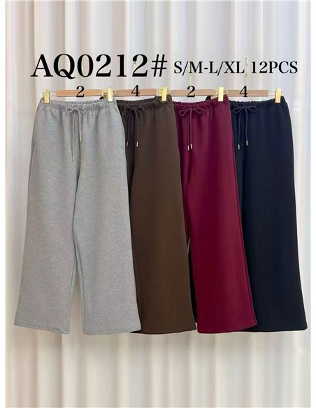 Pantalón chándal ancho con cordón