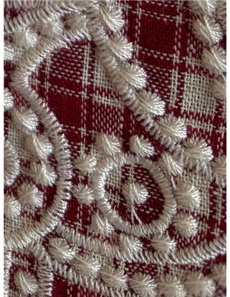 Camisa cuadros bordados