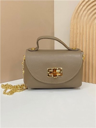 Mini leather top-handle with metal clasp - AB-CO25054 2