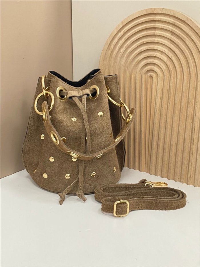 Bolsa de camurça com rebites - AB-CO25074