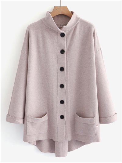 Chaqueta de punto bolsillos