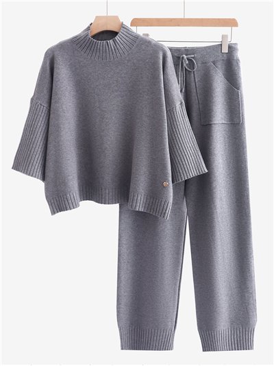 Conjunto Jersey cuello perkins + Pantalón