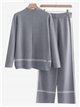 Conjunto Jersey contraste + Pantalón