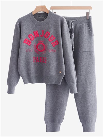 Conjunto Jersey Bonjour Paris + Pantalón jogger 2