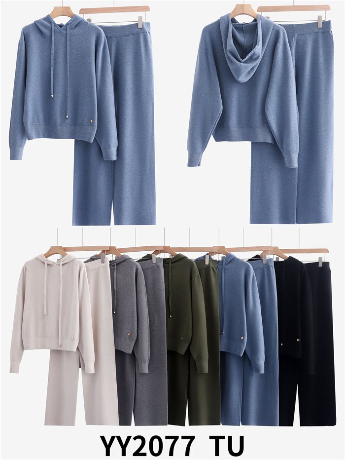 Conjunto Sudadera punto capucha + Pantalón