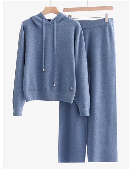 Conjunto Sudadera punto capucha + Pantalón