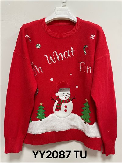 Jersey navideño muñeco de nieve