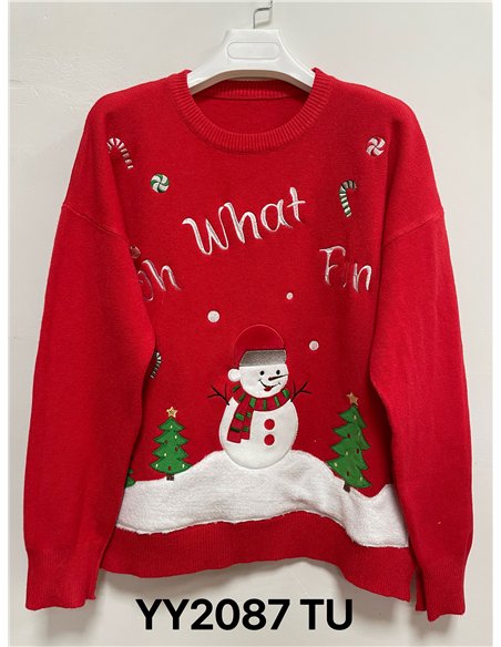 Jersey navideño muñeco de nieve