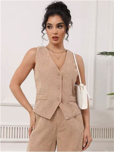 Conjunto Chaleco pana + Pantalón