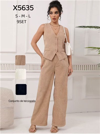 Conjunto Chaleco pana + Pantalón 2
