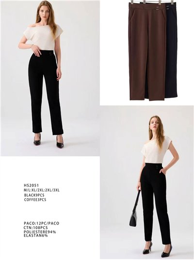 Pantalón elástico tiro alto 2