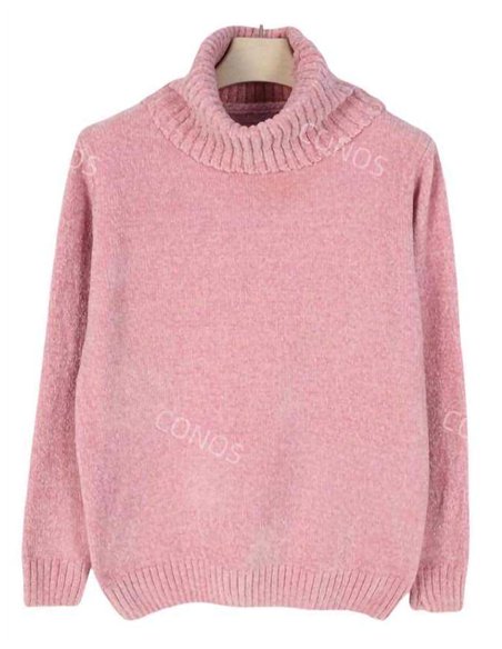 Jersey de punto cuello vuelto