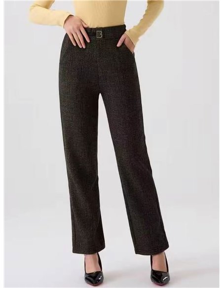 Pantalón estampado afelpado