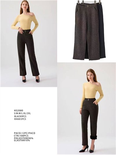 Pantalón estampado afelpado 2