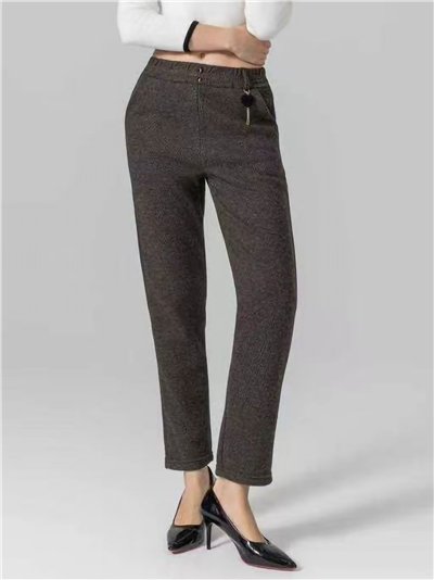 Pantalón estampado afelpado