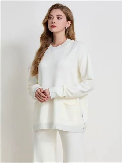 Conjunto Jersey bolsillos + Pantalón recto