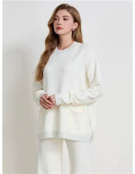 Conjunto Jersey bolsillos + Pantalón recto