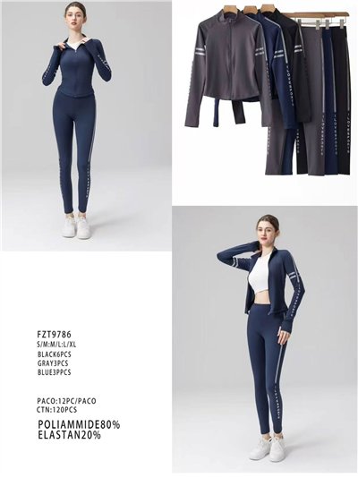 Conjunto Sudadera yoga cremallera + Pantalón 2