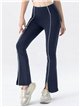 Leggings flare contraste abertura