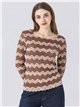 Camiseta encaje zigzag