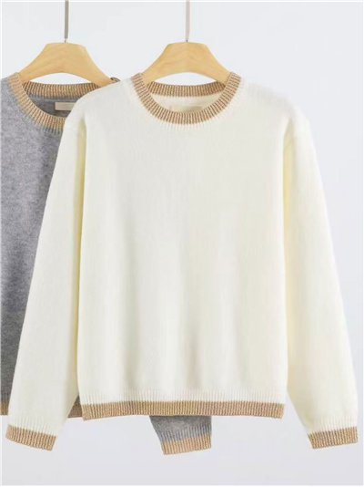 Jersey ribetes metalizados