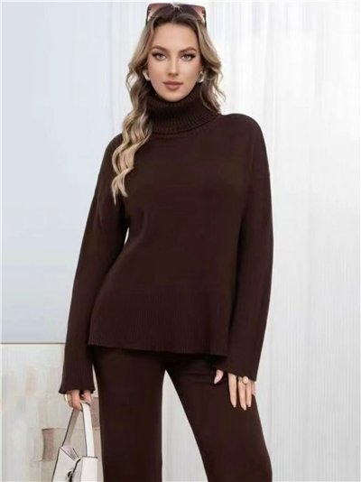 Conjunto Jersey cuello vuelto + Pantalón