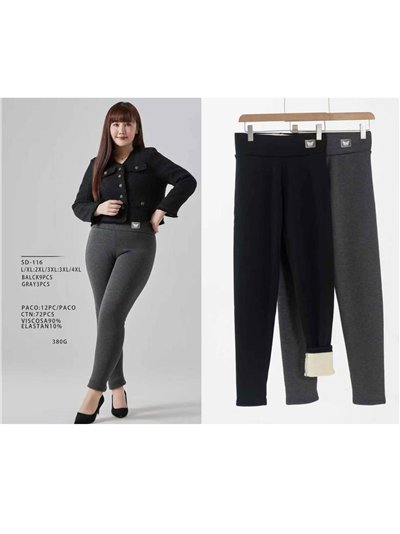 Leggings borrego talla grande 2