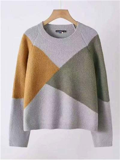 Jersey geométrico de punto