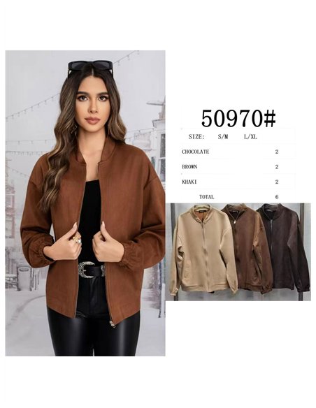 Chaqueta bomber efecto ante