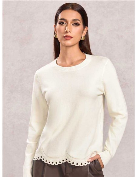 Jersey bajo ondulado troquelado