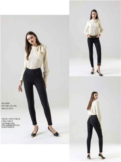 Pantalón skinny denim forro polar 2