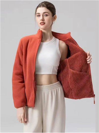 Chaqueta polar borreguito con cremallera