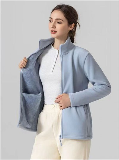 Soft fleece zip jacket