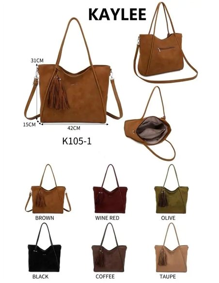 Tote efecto ante con borla