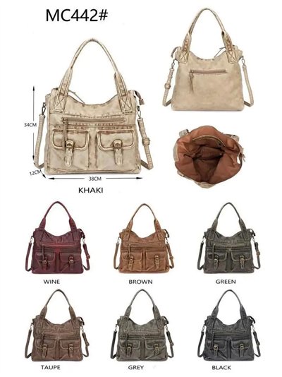 Bolso de hombro con doble bolsillo