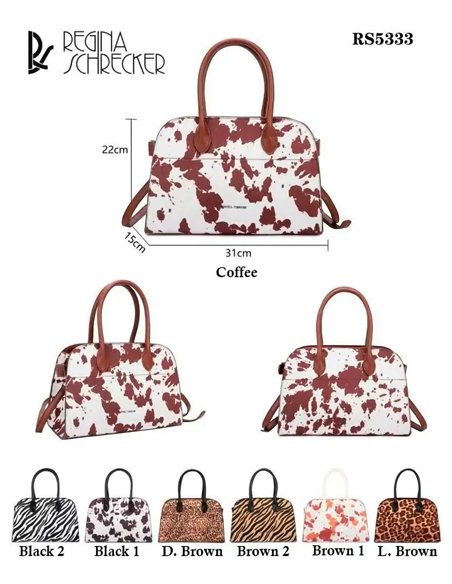 Animal print bowling bag