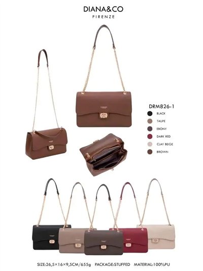 Bolso bandolera solapa cadenas