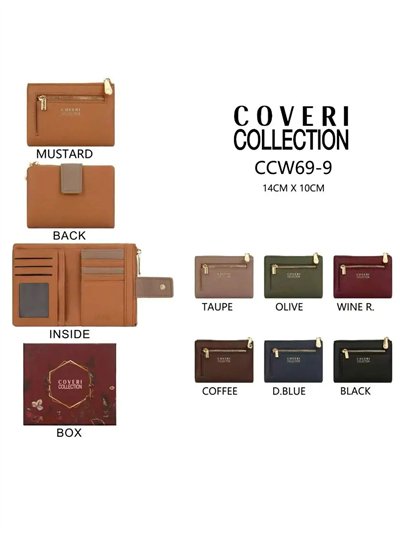 Cartera con monedero coveri collection