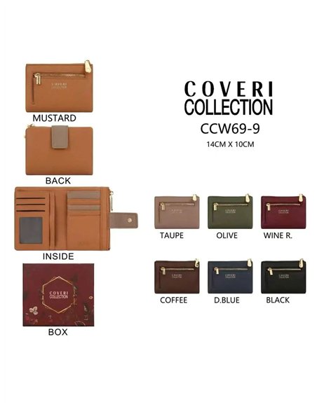 Cartera con monedero coveri collection