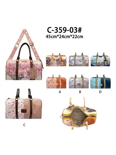 Bolso bowling estampado