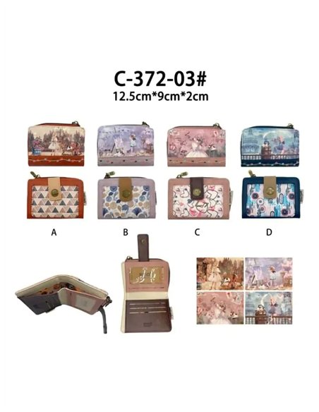 Cartera estampada con cremallera