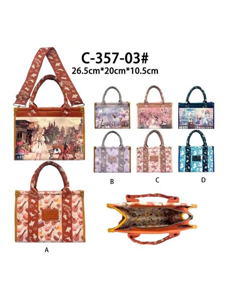 Bolso shopper estampado