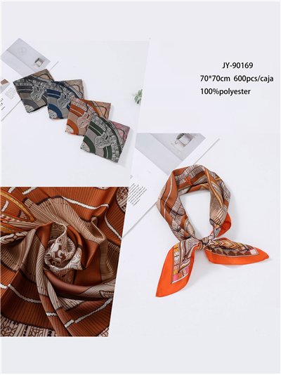 Pañuelo pequeño mosaico efecto seda 2