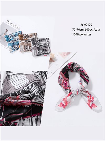 Pañuelo pequeño catedral efecto seda 2