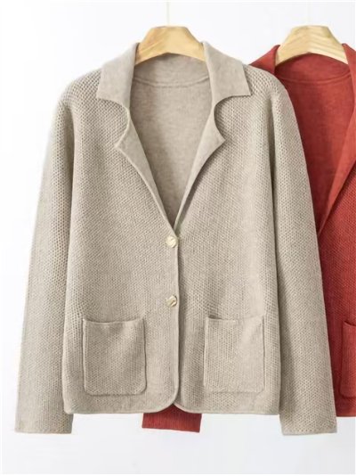 Blazer punto botones dorados