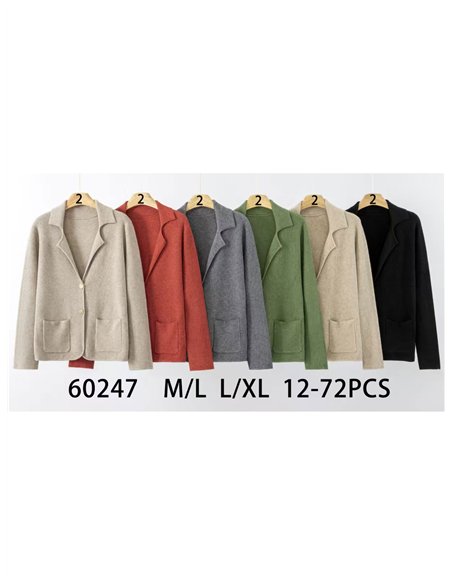 Blazer punto botones dorados