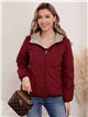 Chaqueta acolchada reversible capucha
