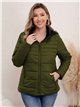 Chaqueta acolchada reversible capucha